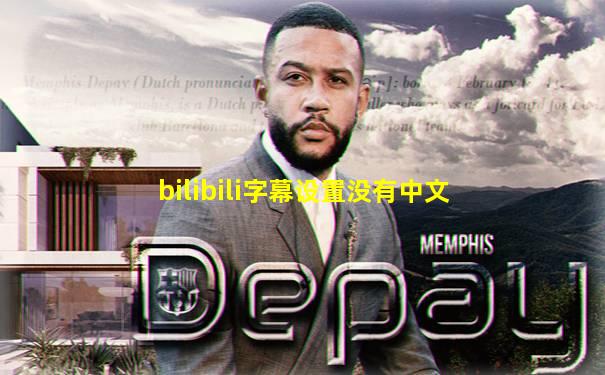 bilibili字幕设置没有中文