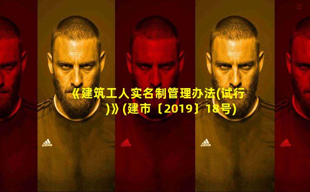 《建筑工人实名制管理办法(试行)》(建市〔2019〕18号)