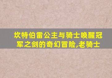 坎特伯雷公主与骑士唤醒冠军之剑的奇幻冒险,老骑士